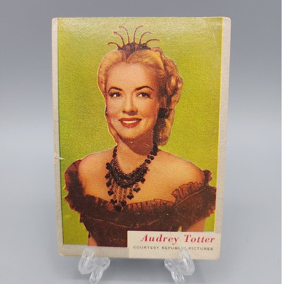 1953 Topps Who-Z-At Star #19 Audrey Totter Vintage Trading Card - Picture 1 of 7